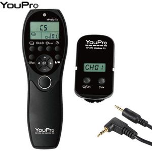 Youpro YP-870II E3 2.4G Draadloze Afstandsbediening Lcd Timer Ontspanknop Voor Canon Pentax Samsung Contax Dslr Camera 'S