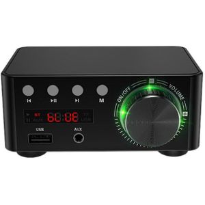 50W X 2 Mini Klasse D Stereo Bluetooth 5.0 Versterker TPA3116 Tf 3.5Mm Usb Input Hifi O home Amp Voor Mobiele/Computer/Lapto