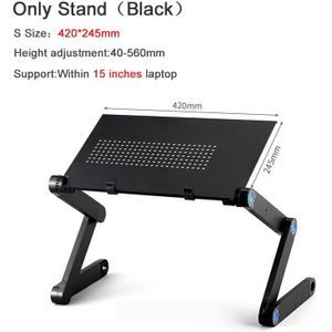 Verstelbare Laptop Stand Voor Bed Aluminium Adapdesk Staande Bureau Ondersteuning Notebook Stand Base Laptop Houder Met Muismat Tafel