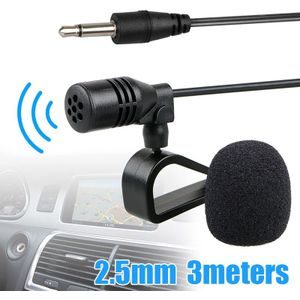 Professionals Auto Audio Microfoon 2.5Mm Jack Plug Mic Stereo Mini Wired Externe Microfoon Voor Auto Dvd Radio 3M lange Auto