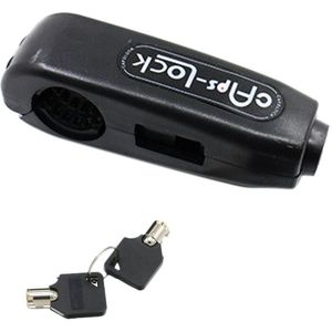 Universele Motorfiets Slot Scooter Stuur Lock Rem Gaspedaal Grip Anti Diefstal Beveiliging Sloten Zwart