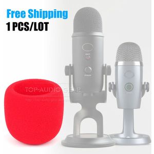 Pop Filter Voorruit Microfoon Cover Winddicht Foam Voor Blauw Yeti Nano En Pro Mic Wind Shield Sponge Voorruit Zwarte Kleur