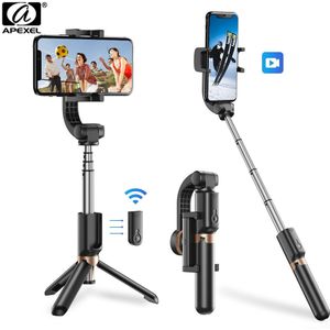 Apexel Selfie Stok Stabilizer Telefoon Handheld Statief Flexibele 360 Rotatie 3 Modes Met Afstandsbediening Voor Iphone Samsung Ptz Action Cam