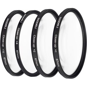 BAODELI Een Set Camera Lens Filtro Concept Close Up 1 2 4 10 Macro Filter 49mm 52 55 58 62 67 72 77 82 mm Voor Cannon Nikon Sony