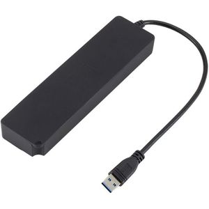 7 Poorten Usb 3.0 Hub 5Gbps High Speed Aan Uit Schakelaar Tablet Data Transfer Met Knop Power Adapter Voor pc Laptop