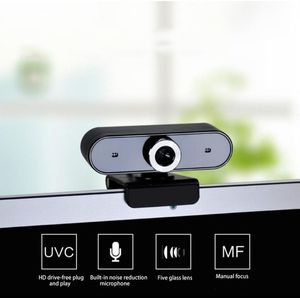 Draaien 360 Graden Webcam, hd Webcam En Ingebouwde Hd Ruisonderdrukking Microfoon Usb Plug N Play Webcam, Breedbeeld Video