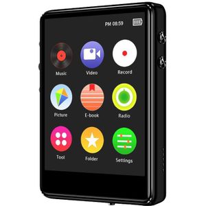 Iceice MP4 Speler Met Bluetooth Ingebouwde Luidspreker 2.4 Inch Full Touch Screen Fm Radio Recording E-book Music Video Player Mp 4