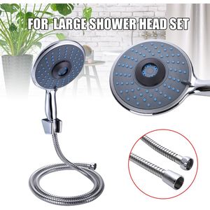 5 modus Multi Functie Handheld Douchekop Chroom Grote Douchekop + 1.5m Doucheslang + Houder Set Voor Badkamer accessoires