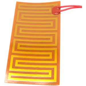 55X110 Mm 28W 24V Dc Flexiable Eeletric Polyimidefilm Heater Verwarming Element Voor