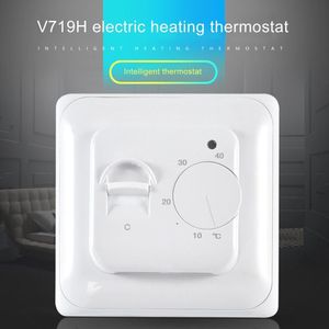 V719H Indoor Warming Temperatuur Controller 220V 16A Handmatige Bediening Floor Kamerthermostaat Verwarming Kamer Schakelaar