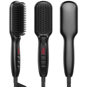 Multifunctionele Haar Kam Borstel Voor Vrouw Stijltang Elektrische Baard Rechttrekken Kam Quick Baard Styler Voor Man