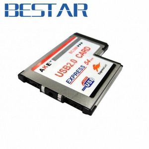 USB 2.0 USB2.0 2 Poorten Expresscard Express 34mm L vorm type Latop Notebook Adapter insert type