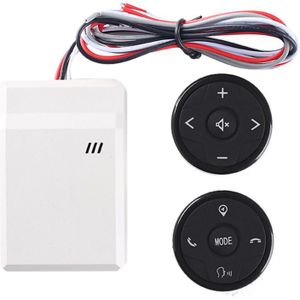 Universele Draadloze Auto Stuurwiel Controller 10 Key Muziek Dvd Gps Navigatie Stuurwiel Radio Afstandsbediening Knoppen Bla