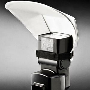 Universal Flash Diffuser Synthetisch Leer Flash Bounce Reflector Diffuser Voor Canon Pentax #0228