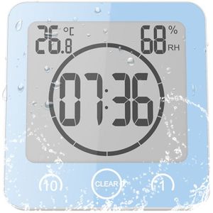 Multifunctionele Thermometer Hygrometer Automatische Elektronische Temperatuur Vochtigheid Monitor Klok 3.2inch Grote Lcd-scherm