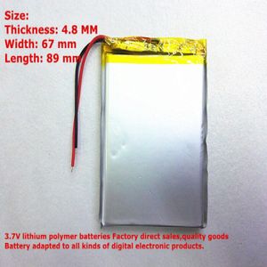 3.7V tablet batterij 486789 4000mAh MP3 MP4 Bluetooth lithium kleine stereo bluetooth GPS