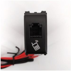 Voor Nissan Patrol autoradio microfoon adapter socket auto hand microfoon gat socket 6 core