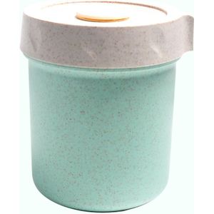400 Ml Tarwe Stro Soep Cup Ontbijt Pap Lunchbox Microwaveable Lekvrije Verzegelde Plastic Pot Met Deksel Voedsel houder