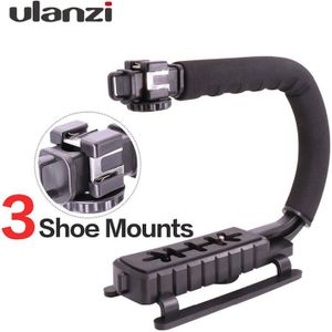 Ulanzi 3 Schoen Mounts Video Stabilizer Handheld Grip Voor Gopro Hero Action Camera voor iPhone Xiaomi Smartphone DSLR Nikon Canon