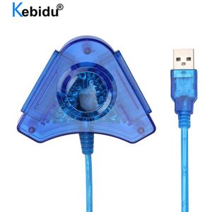 Kebidu Usb Controller Gamepad Adapter Converter Kabel Voor Playstation 2 PS1 PS2 Joypad Om Pc Games Dual Poorten Met Cd driver