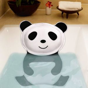 SAFEBET Panda Bad Kussen Zachte Nek Kussen Bad Kussen Met Rugleuning Zuignap SPA Hoofdsteun Creatieve Badkamer Accessoires
