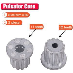 Algemene wasmachine pulsator core center 11 tanden grote grootte gear leaf water metalen as onderdelen
