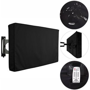 Stofdicht Outdoor Black LCD LED TV Cover Waterdichte Televisie Protector 22 ""-58