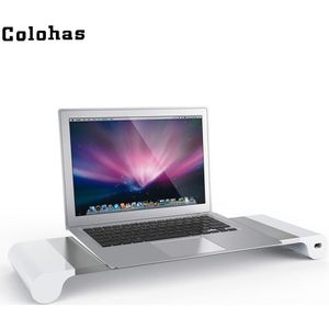 Laptop Stand Met 4 Usb Poorten Opladen Notebook Houder Aluminium Lapdesk Computer Monitor Tv Mount Eu/Ons/ uk/Aus Plug