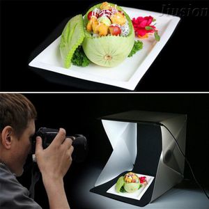 Draagbare Vouwen Lightbox Fotografie Mini Studio Softbox LED Light Soft Box voor DSLR Camera Foto Achtergrond