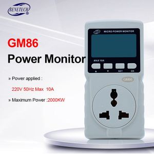 Digitale LCD Micro Power Meter Analyzer Monitor 220V 10 AU Plug GM86 Tester Meten Power Factor/Frequentie /ampèremeter Voltmeter