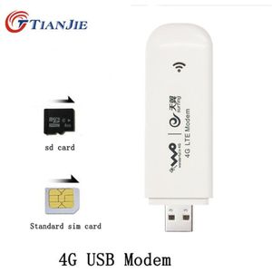 4G Usb Modem Universele Dongle Mobiele Netwerk Draadloze Adapter Kat 3 100 Mbps Breedband Unlocked Stok Datum Kaart Met sim-kaart