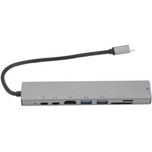 8 In 1 Usb Type C Hub Hdmi 4K Usb C Hub Naar Gigabit Ethernet Rj45 Lan Adapter Voor mac Book Pro Thunderbolt 2 Usb-C Lader Poort S