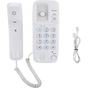 Mini Telefoon Desktop Wall Mount Vaste Telefoon Extension Geen Caller Id Telefoon Thuis Voor Hotel Family Office Zwart/Wit optionele
