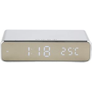 Digitale Wekker Met Qi Draadloze Opladen Pad Thuis Bureauklok Temperatuur Datum Display Opladen Voor Iphone Samsung Huawei