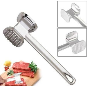 Twee Kanten Mallet Tenderizer Rundvlees Kip Steak Kotelet Beater Varkensvlees Aluminium Vlees Hamer