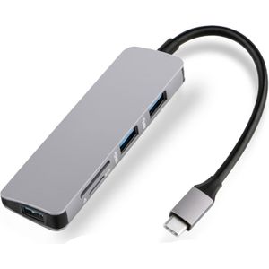 5 in1 USB C HUB USB-C naar HDMI Micro SD/TF Kaartlezer Adapter voor MacBook Samsung Galaxy S9 /S8 Huawei P20 Pro Type C USB 3.0 HUB
