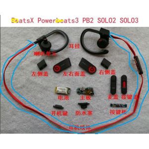 De Hoofdtelefoon Kabel Lichaam Is Geschikt Voor Beats X Powerbeats2 Pb3 Bluetooth Headset Reparatie Accessoires (De Blauw Omcirkeld Deel)