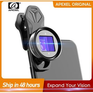 Apexel 1.33X Anamorphic Lens Breedbeeld Camcorders Lens Vlog Filmopnamen Vervorming Hd Mobiele Telefoon Camera Lens