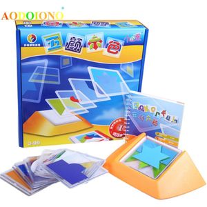 100 Uitdaging Kleurrijke Code Puzzel Speelgoed Games Tan Gram Jigsaw Board Kinderen Kids Ontwikkelen Logic Ruimtelijke Redeneren Vaardigheden Speelgoed
