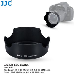 Jjc EW-63C Ew 63C Omkeerbare Zonnekap Fit Canon EF-S 18-55Mm F/3.5-5.6 (of F/4-5.6) is Stm Lens Voor Canon Eos 850D 800D 90D 80D
