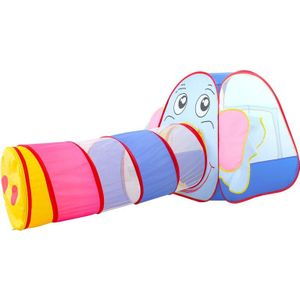 Kinderen Cartoon Olifant Oceaan Bal Golfslagbad Baby Speelhuis Zonlicht Tunnel Speelgoed Opvouwbare Tent Voor Kids Baby Verjaardag