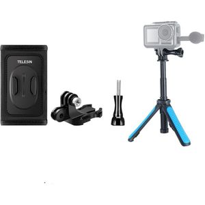 Telesin Mini Selfie Stok Statief Rugzak Strap Mount J-Haak Voor Gopro Hero 10 9 8 7 6 5 insta360 Osmo Actie Camera Accessoires