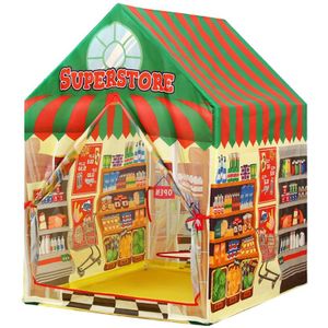 Baby Pretend Speelhuis Speelgoed Vouwen Supermarkt Kassier Stof Speeltent voor Kinderen Educatief Ballenbak Boodschappen Baby Tent