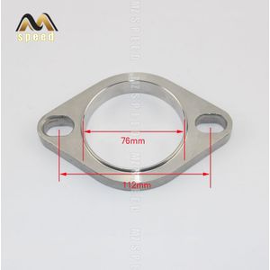Accessoires Universele Rvs Uitlaat Uitlaat Flens Uitlaatpijp Verbinding 51 Mm 63 Mm 76 Mm Joint