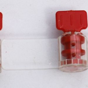 100 stks meter seals mini plastic seals/duizend een/larser afdrukken bedrijf borden en nummer