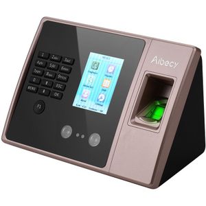 Aibecy Multi-Taal Biometrische Vingerafdruk Aanwezigheid Machine Met Hd Scherm Gezicht Vingerafdruk Wachtwoord Voor Kantoor
