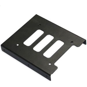 Zwart 2.5 &quot;Ssd 3.5&quot; Bay Caddy Tray Hard Drive Hdd Montage Dock Bracket Adapter Converter Frame Voor pc Computer