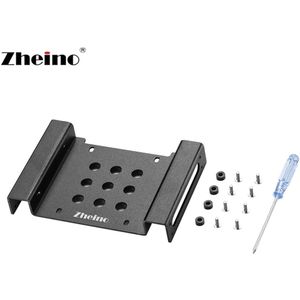 Zheino Aluminium 2.5 / 3.5 Naar 5.25 Interne Hard Drive Mounting Bracket Adapter Kit Frame Voor 2.5 / 3.5 Sata hdd Ssd