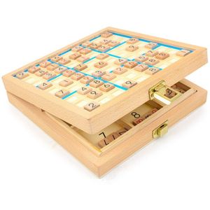 Multifunctionele Sudoku Schaakspel Schaken Kinderen Intellectuele Vroege Onderwijs Speelgoed Houten Bordspellen Drie In Een