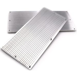 2Pcs 220X100X8Mm Rechthoek Led Heatsink Aluminium Koeling Board Radiator Voor Cob Led Gloeilamp warmteafvoer Uitstralende Panel